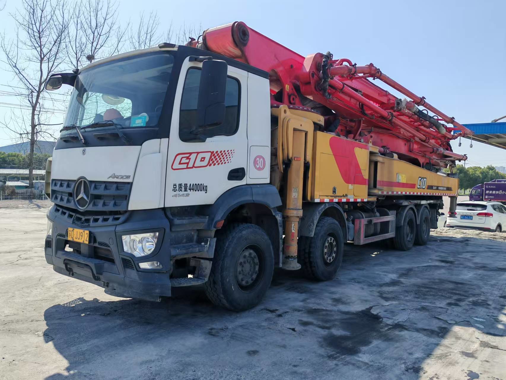 2021 Used Concrete Pump Truck 62m Price, Installed With Mercedes Benz Chassis