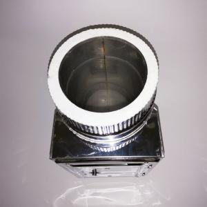 Wholesale Black Spigot Insulated Chimneys , Pre Insulated Chimney Liner 6 Inch Stainless from china suppliers