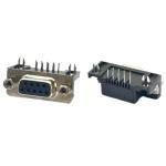 9Pin Female DB9 D-Sub Connectors 90 Degree Staking Type For PCB Mount