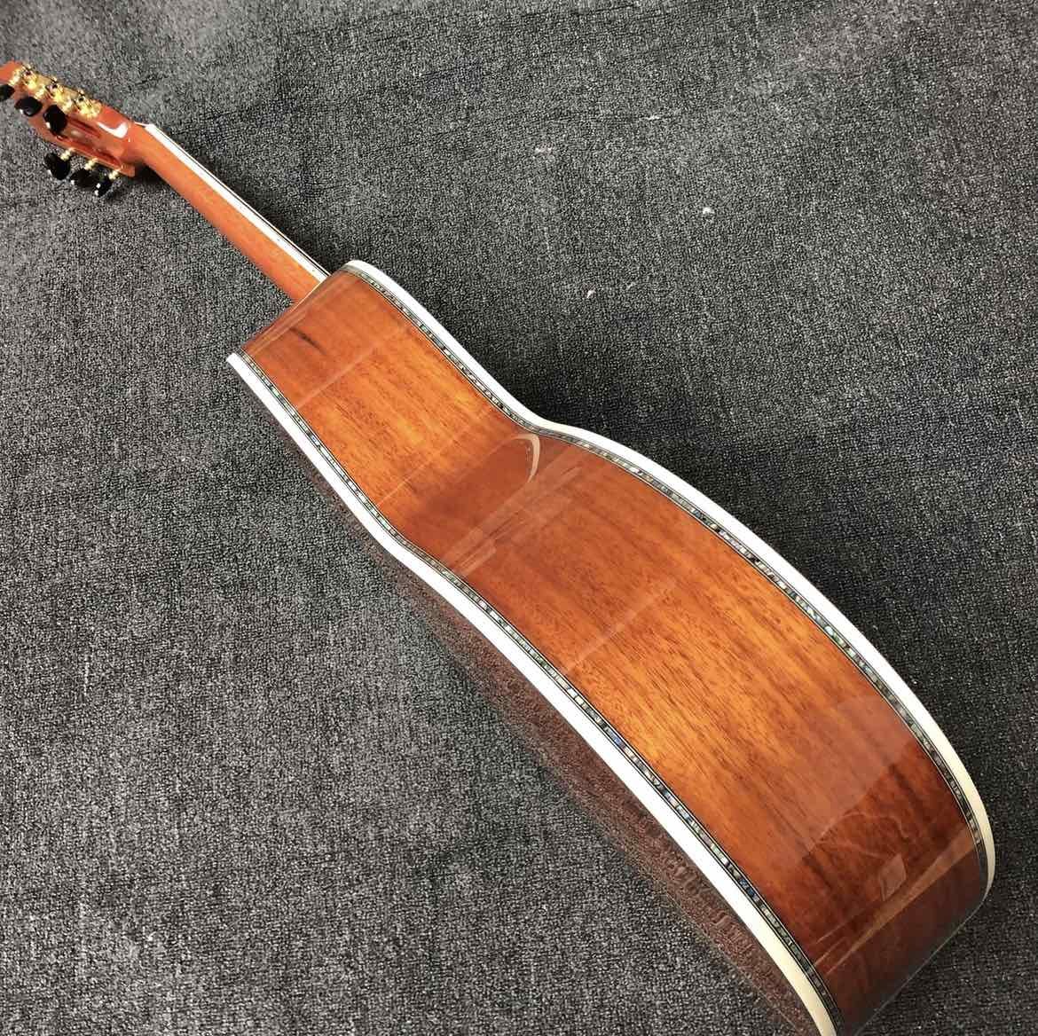 Custom Grand 39" KOA Wood 00045 Parlor Acoustic Guitar 100% All Real Abalone Guitar Accept OOO, OM, D Shape Custom Guita