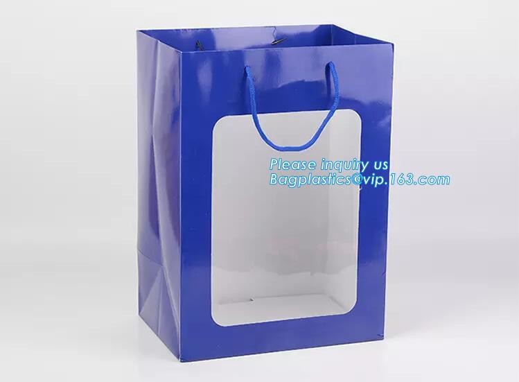 Handle Kraft Paper Flower Bag Wedding Confetti Cones Shaped Bouquet Bag Plant Bag Creative Flowers Holder Wrapping Gift