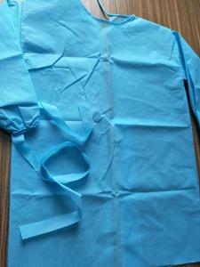 Wholesale High quality Surgical Gown Isolation clothing SMS/ PP+PE material Adult Size from china suppliers