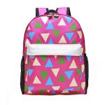 Pink Printing Polyester Kids School Backpacks For Teenage Girls 28*37*12 CM