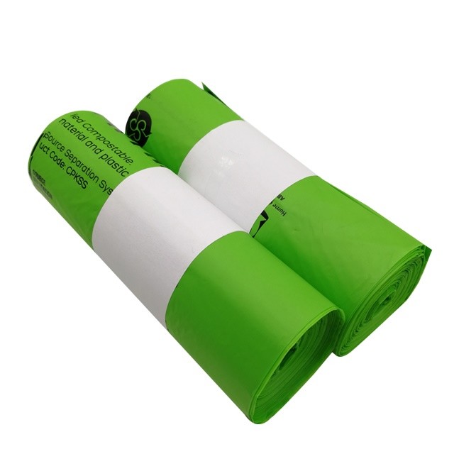 Manufacturing corn starch based wholesale biodegradable 100% compostable bags on roll