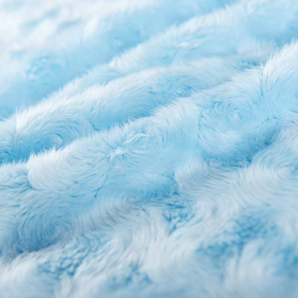 Knitted Fabrics 58/60" Width Colorful Printing PV Plush Fabric with Swirling Plush Fur