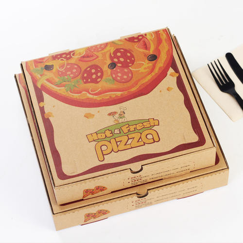 Custom Eco Friendly Disposable Food Packaging Boxes Hamburg Pizza Box Manufacturers CMYK/Pantone Printed