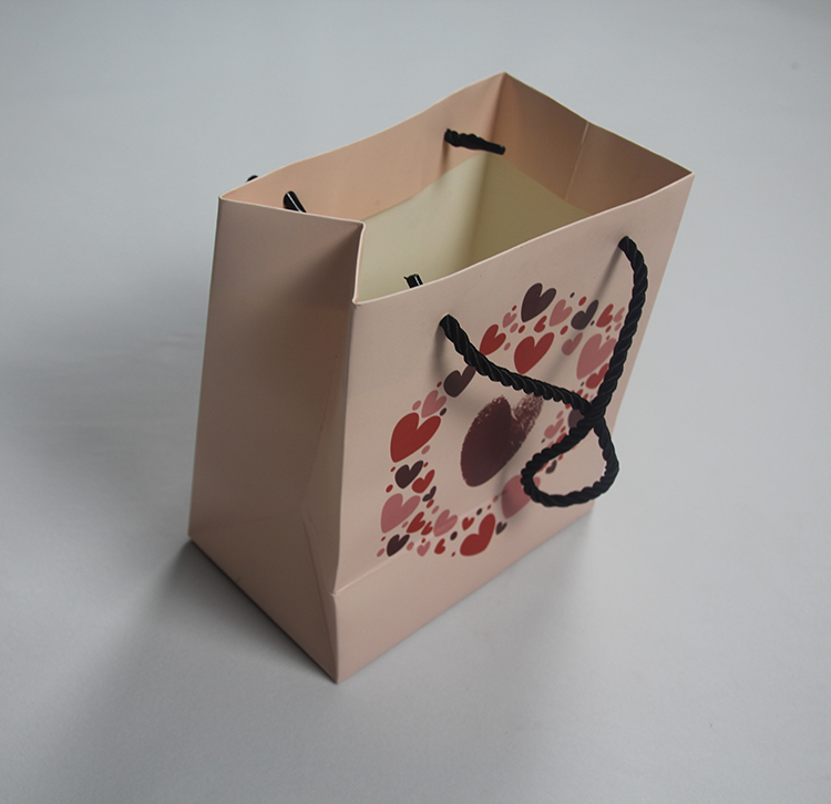 Wholesale custom print your own logo paper shopping bags with handle