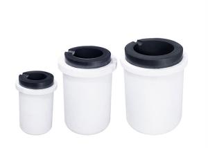 1200C Furnace Graphite Crucible For Aluminium Gold Melting 70MPa Compressive Strength