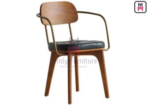 Wholesale Rubber Wood Wood Restaurant Chairs No Folded With / Without Metal Armrest Armour from china suppliers