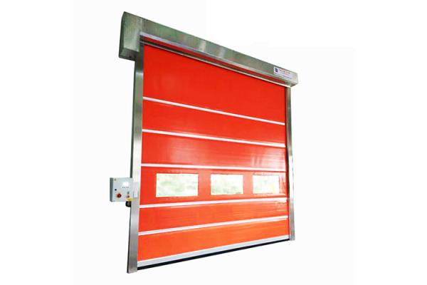 Industrial 304 Stainless Steel Frame High Speed Door For Internal and External
