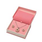 Pink Jewellery Packaging Boxes / Custom Cardboard Boxes For Crystal Packing