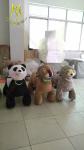 Hansel commercial children animals cart for mall plush electrical animal toy car