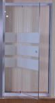 Serigraphy Glass Pivot Hinge Shower Door 900 X 1850 mm CE SGS Certification