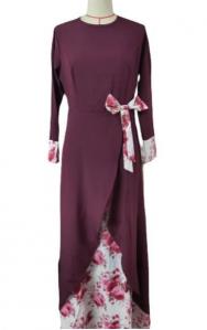 Wholesale Small Quantity Garment Manufacturer Middle East Explosive Muslim Clothes National Style Retro Long Sleeve Dress from china suppliers