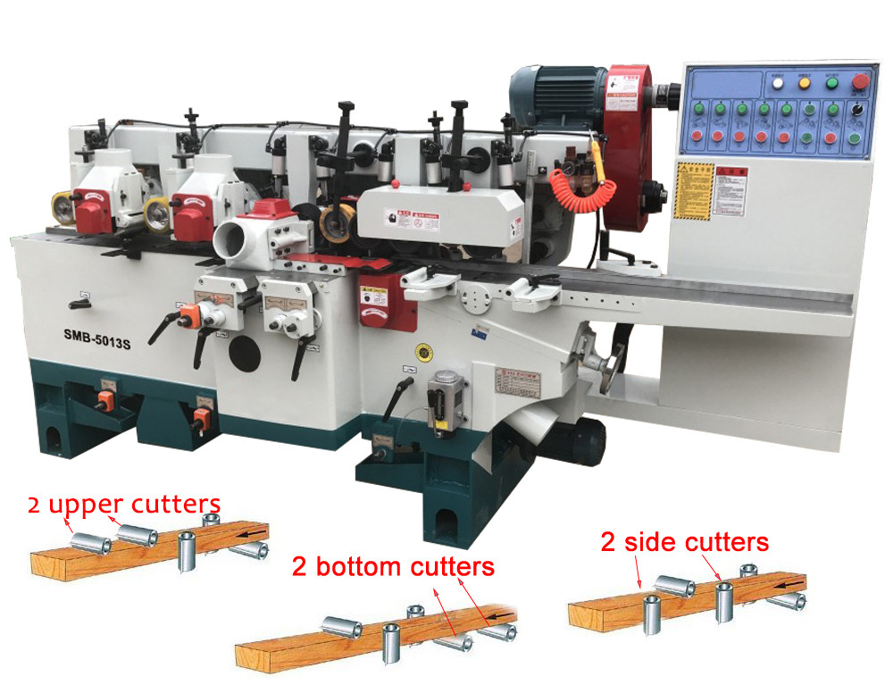 4 sided molder wood floor scraping machine