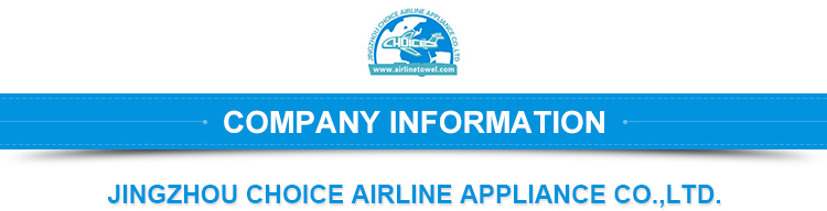 Cotton disposable airline hot and cold aircraft face towel