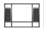 Hanging Curtain Type Broken Bridge Aluminum Casement Windows for Glass 5 27A 55