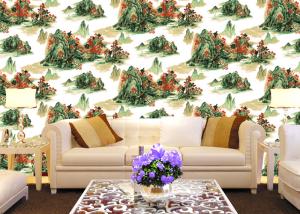 Wholesale Chinese Style contemporary wall coverings Mountains And Rivers For Sofa/TV Background from china suppliers
