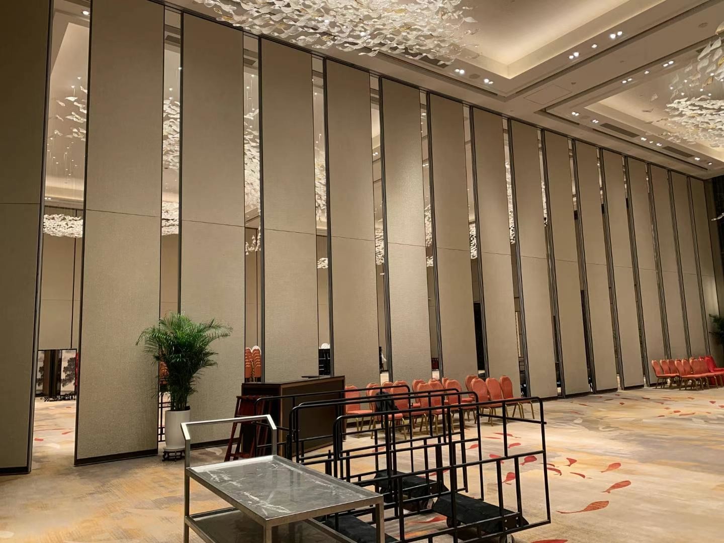 Extraordinary Height movable partition wall details for Ballroom Cathedral with different styles