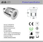 IP67 waterproof 3W led underground light outdoor led buried light led undergroun