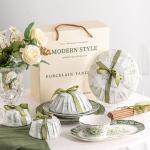 Present Porcelain Dinner Plate Gift Box Dinnerware Sets For Sustainable