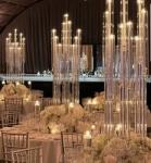 Hot sale crystal glass candelabra table centerpieces for wedding event