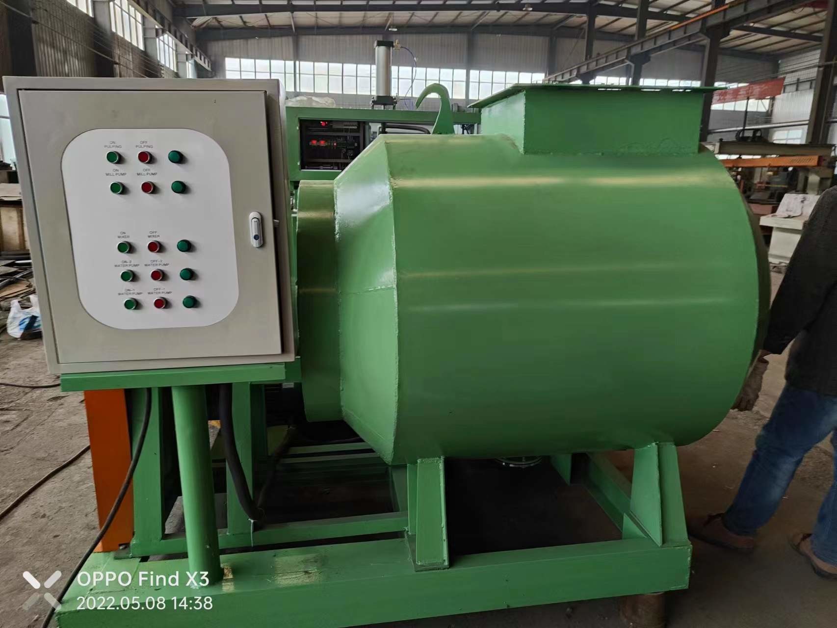 High Speed Fully Automatic Egg Tray Machine With Aluminum Molds For Farm Chickens