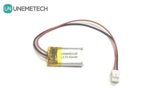Wholesale 401120 3.7V 55mAh Custom Made Lipo Batteries / Headphone Rechargeable Lipo Battery from china suppliers