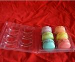 macaron cakes cookies PET PVC plastic blister thermoforming vacuum clear