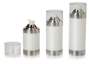 Wholesale PP White Airless Cosmetic Bottle With Transparent Cap for Cometic Packaging AM-ACP from china suppliers