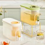 3.9L DIY Refrigerator Plastic Drink Dispensers Juice Cold Water Kettle With