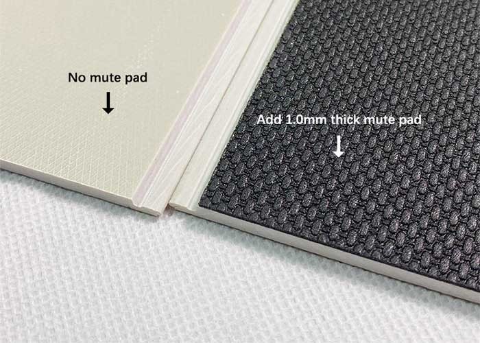 Sound Absorption Rigid Core SPC Flooring With Underlay Environmental Friendly