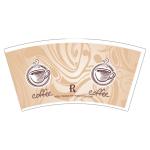 Good Toughness PE Paper Cup Fan Water Take Away Food Boxes Printed