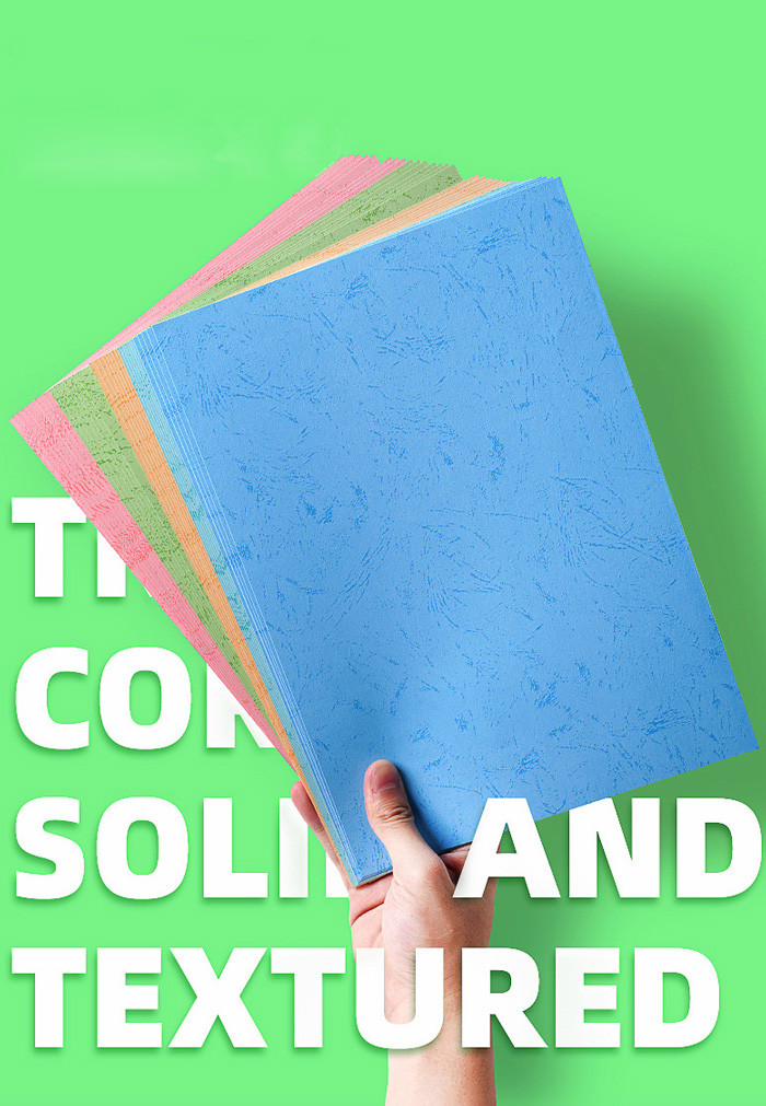 Flat Texture Leather Grain Stationary A4 Binding Paper