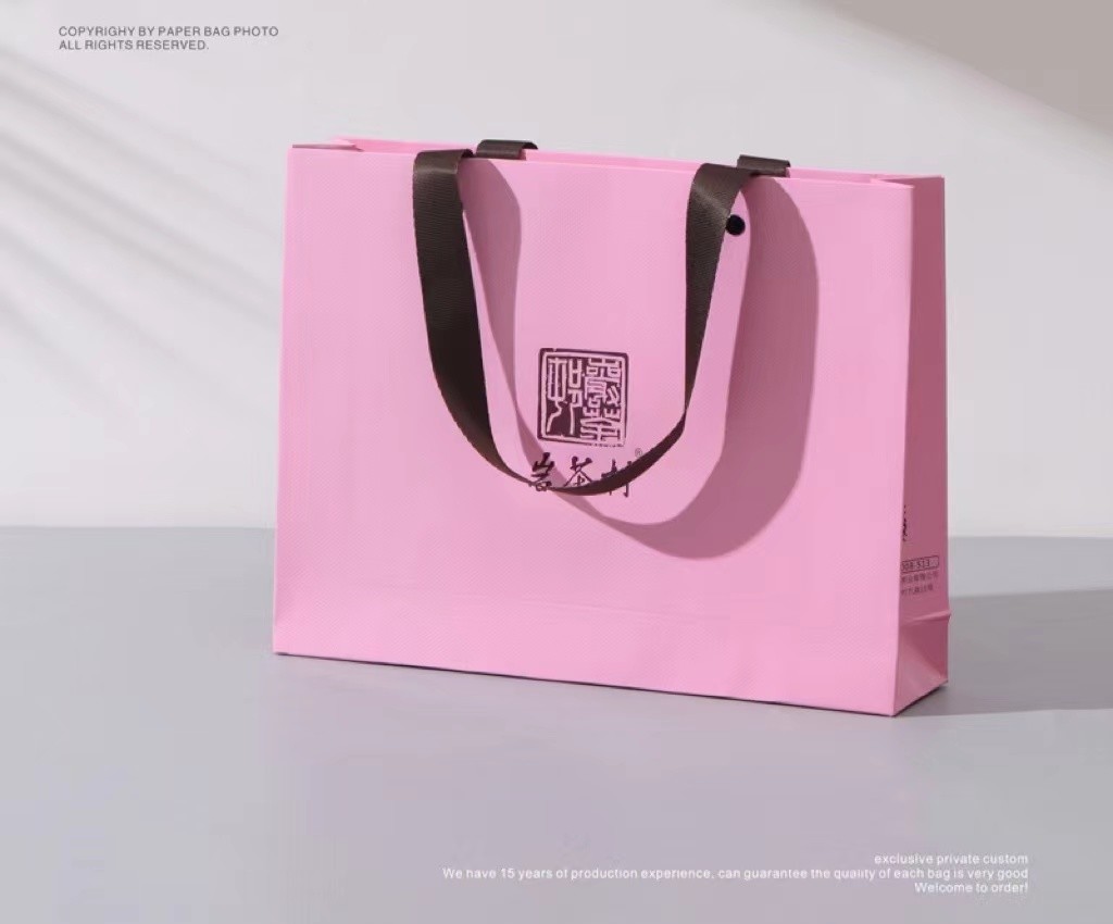 Shoes Custom Paper Shopping Bags Bronzing Silver 250gsm Ivory Favour Bags