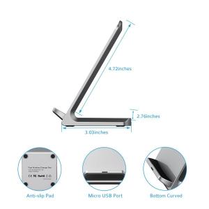 Wholesale 2018 Wholesale Best Selling Mobile Phone Wireless Charging Stand Universal QI Fast Wireless Charger from china suppliers