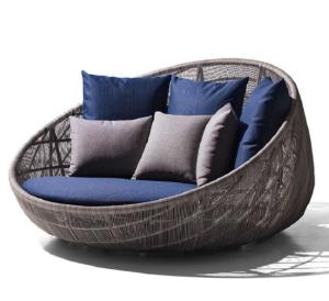 Wholesale New Design PE Rattan Outdoor wicker Furniture Patio Garden Furniture Sofa Bed from china suppliers