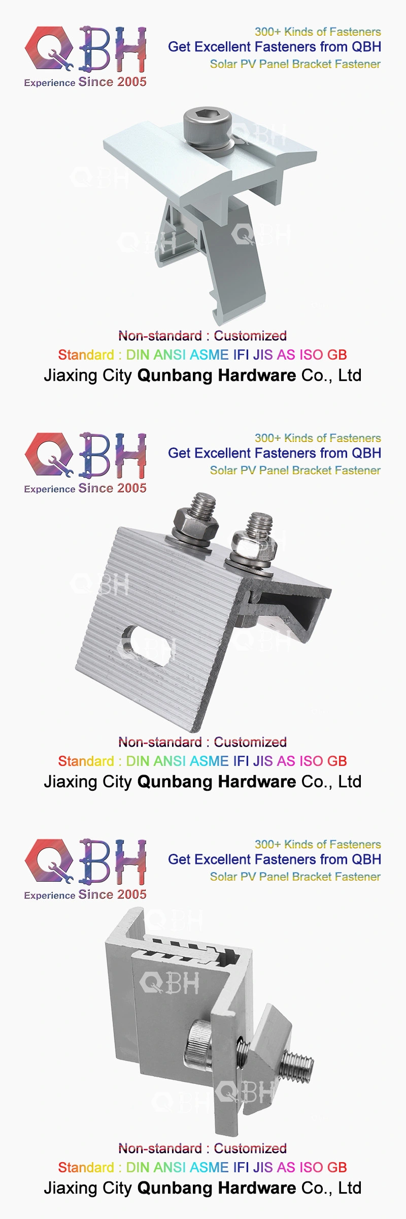 Qbh Solar Support Aluminum Alloy Solar Installation System