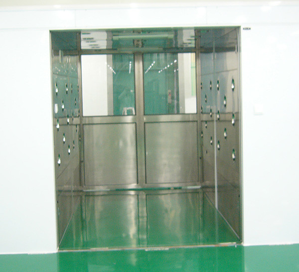 Industry Cleanroom Air Shower System Tunnel With Width 1800 Automatic Sliding Doors
