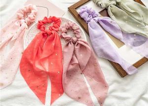 Wholesale Spring/summer red chiffon moon star Arabia streamer large coil hair accessories cross border hair - free lady tie hair from china suppliers