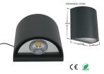 Outdoor IP65 Waterproof Semicircular COB 10W LED Wall Light for Hotel Lighting