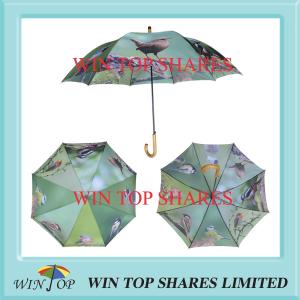 Wholesale 8 kinds of birds photo sublimated printing Umbrella from china suppliers