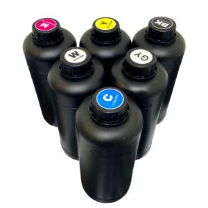 Wholesale CMYKW V UV Ink 100ml 70ml For Stickers Printing UV Printer Bright Color Excellent from china suppliers