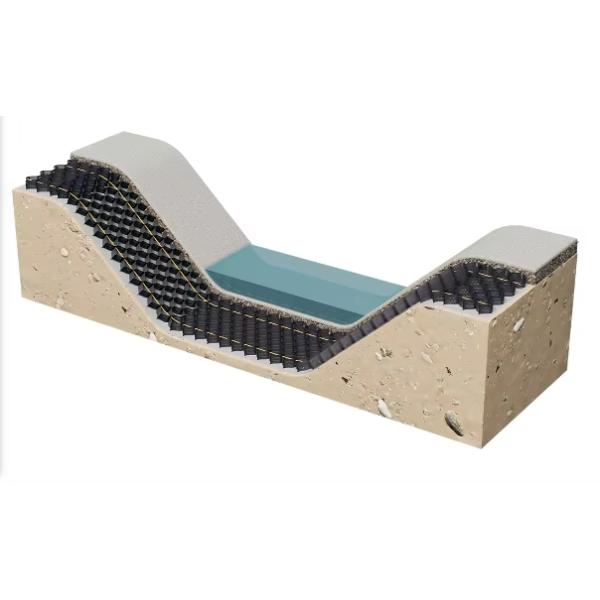 ASTM Standard Cell Depth 100mm Welding Distance 445mm Erosion Control Geocell 100-445 Ground Stabilisation