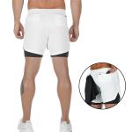 Custom Logo Double Layers Fitness Sportswear Mens Workout Compression Running
