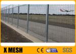 Railway 3mm Anti Climb Mesh Fence Black Color Pvc Coated Corrosion Resistance