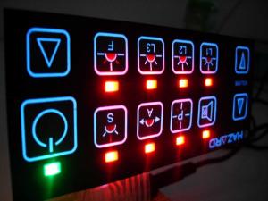 China Vandal Resistant Flat Keys Illuminated Backlighting Keyboards Led Membrane Switches on sale