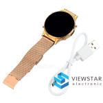 Gold Luxurious Bluetooth Smart Watch Wristwatch L1 Support Pedometer