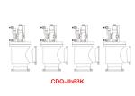 Pneumatic Vacuum Angle Valve Flange ISO-K/ CF Leak Rate ≤1.3×10-10 Pa.M3/S