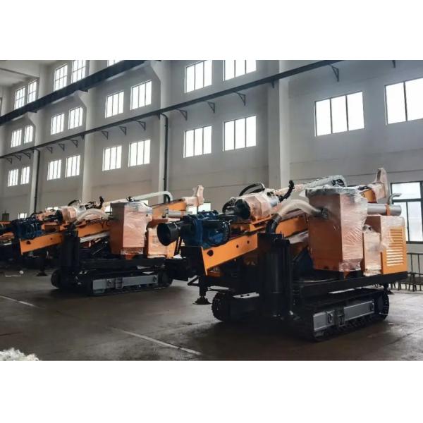 Full Hydraulic Crawler Mounted Drill Rig Rc Mining Exploration Coring 280 Meters Depth